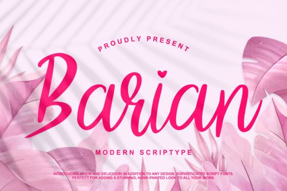 Barian Font: Elegant Script for Modern Design