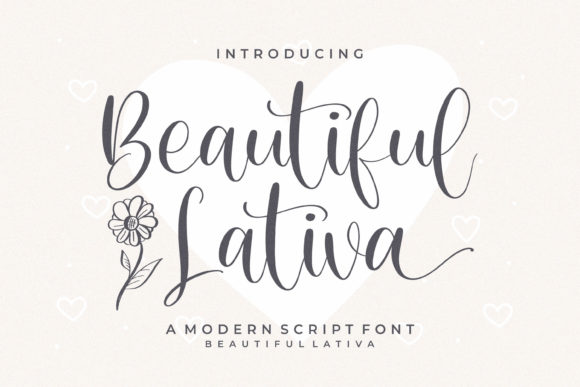 Beautiful Lativa Font for Web Design