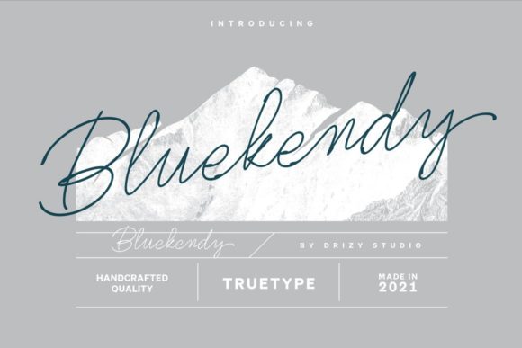Bluekendy Font for Web Design