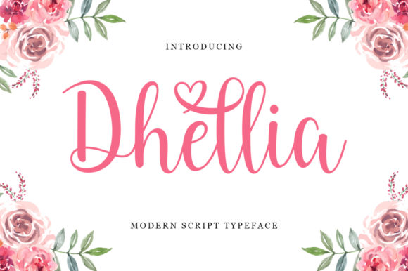 Dhellia Font for Creative Makers