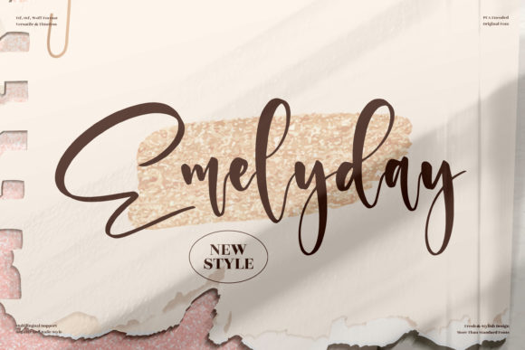 Emelyday Font: Elegant Script for Creative Projects