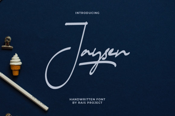 Jaysen Font: Elegant Script for Editorial Design