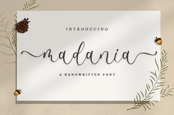 Madania Font: Elegant Script for Editorial Design