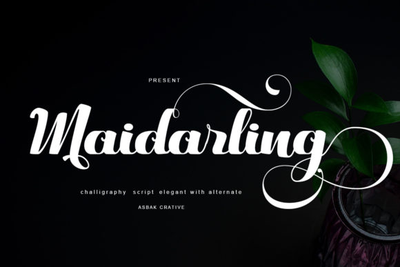 Maidarling Font: Elegant Handwritten Design