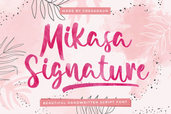 Mikasa Signature Font Review
