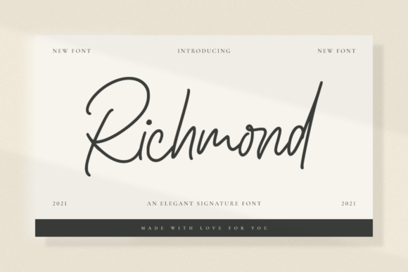 Richmond Font: Elegant Script for Digital Design