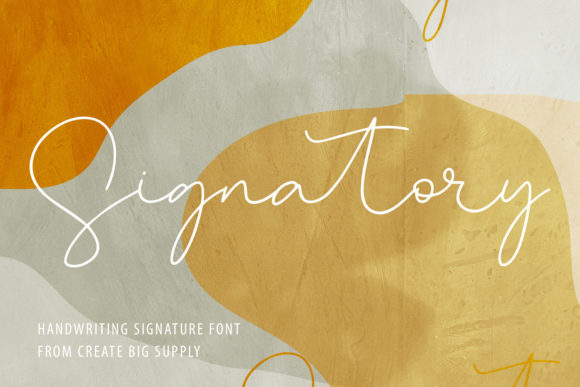 Signatory Font for Creative Projects