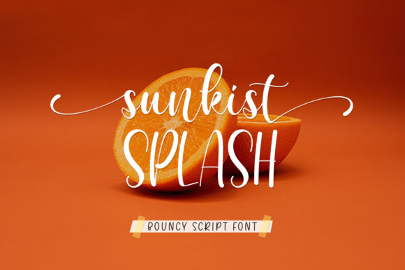 Sunkist Splash Font for Creative Projects