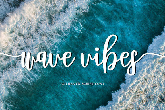Wave Vibes: Elegant Script Font for Campaigns
